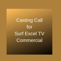 acting audition for tvc shooting