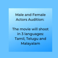 Urgent movie requirement Tamil Telugu Malayalam movie