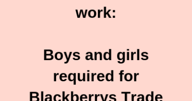Corporate Event work Boys girls required for Blackberrys Trade Show 2019