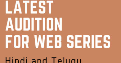 LATEST AUDITION FOR WEB SERIES hind telugu languages