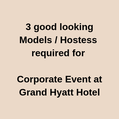Models Hostess for Corporate Event Grand Hyatt Hotel