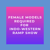 gorgeous female models of indo western ram show