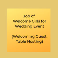 part time job in wedding event