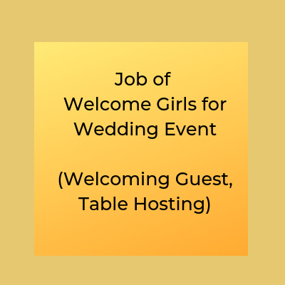 part time job in wedding event