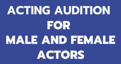 ACTING AUDITION FOR MALE AND FEMALE ACTORS TAMIL MOVIE