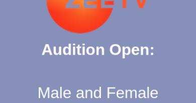 Audition Open Male and Female Actors for upcoming show of Zee TV