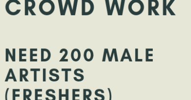 CROWD WORK NEED 200 MALE ARTISTS FRESHERS