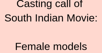 Casting call of South Indian Movie Female models