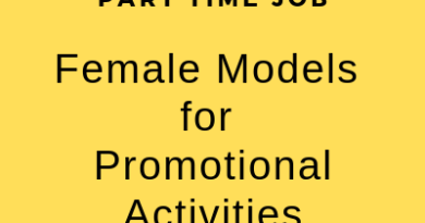 Female Models for Promotional Activities Part Time Job