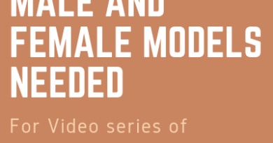 MALE AND FEMALE MODELS NEEDED for youtube video channel