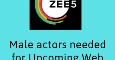 Male actors needed for Upcoming Web Series of ZEE5