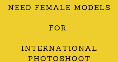NEED FEMALE MODELS FOR INTERNATIONAL PHOTOSHOOT