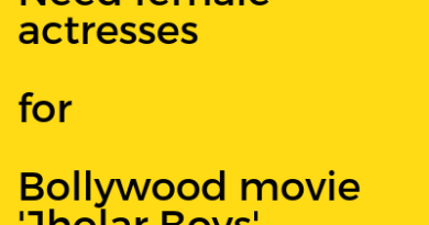 Need female actresses for Bollywood movie 'Jholar Boys'