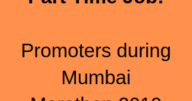 Part Time Job Promoters during Mumbai Marathon 2019