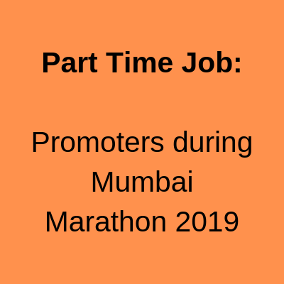 Part Time Job Promoters during Mumbai Marathon 2019