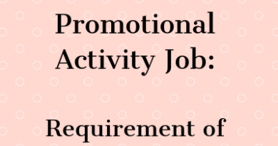 Part Time Promotional Activity Job requirement of Female promoterPart Time Promotional Activity Job requirement of Female promoter