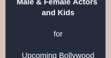 Requirement of Male Female Actors Kids for Upcoming Bollywood Movie