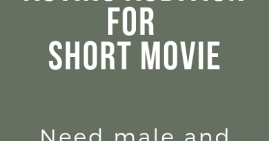 acting audition for short movie male and female models needed