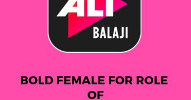 BOLD FEMALE FOR ROLE OF GLAMOROUS BHABHI ALTBALAJI WEB SERIES