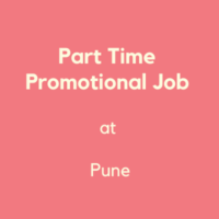 Part time promotional job at Pune