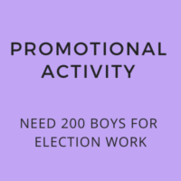 Promotional activity of election work