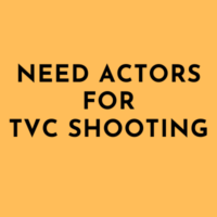 actors for tvc shooting
