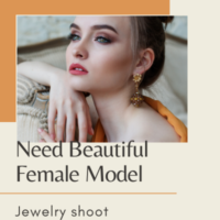 beautiful female model for jewelry shoot