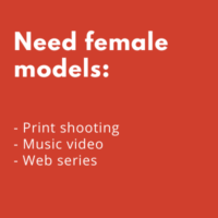 female model web series print ad