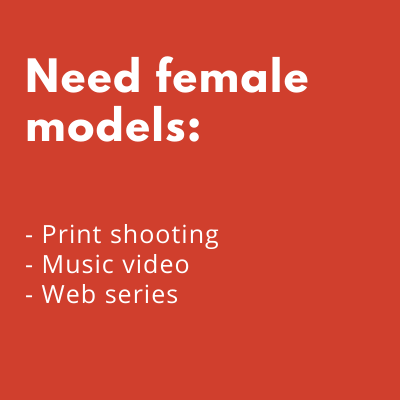 female model web series print ad
