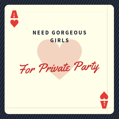 gorgeous girls for private party