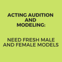 latest acting audition and modeling