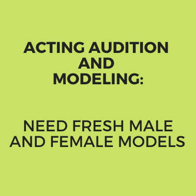 latest acting audition and modeling