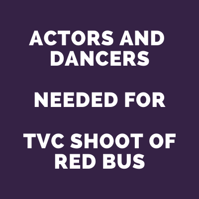 need actors of red bus tvc shoot