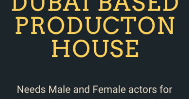 needs actors for web series dubai based production house
