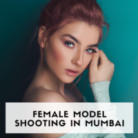 Female model shooting in Mumbai
