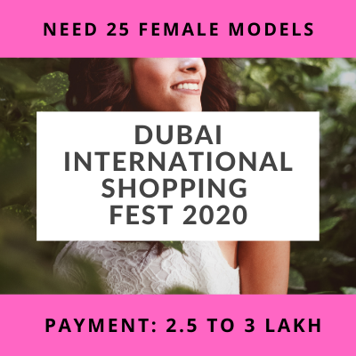 25 female models for Dubai International Shopping Fest 2020