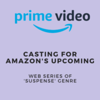 Acting audition for Amazon Prime Video