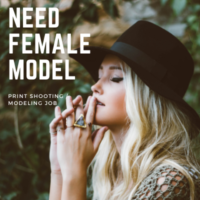 Female models for print shooting modeling job