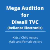 Huge audition for Diwali TV Ad