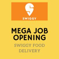 Mega job opening Swiggy food delivery all Delhi, Ghaziabad & Noida
