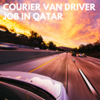 Courier van driver job in Qatar