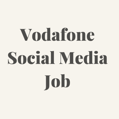 Hiring for Social Media Blended Process vodafone