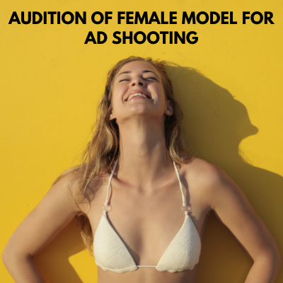 audition of female model for ad shooting