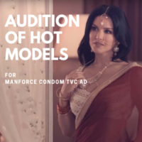 audition of hot models for condom tvc ad