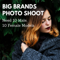 big brands photo shoot male female models