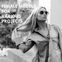 female models for photoshoot web movies ad