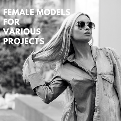 female models for photoshoot web movies ad