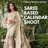 female models for saree based calendar shoot
