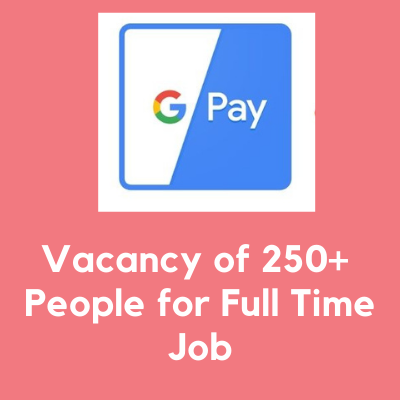 latest full time job in delhi google pay