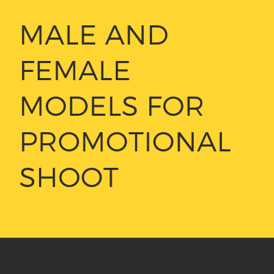 male and female models for photoshoot